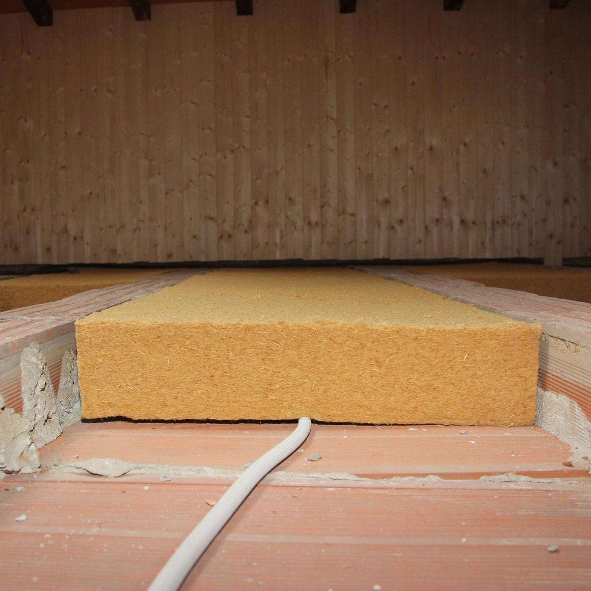 Flexible Fiber Wood Insulation FiberTherm Flex density 50kg/mc floor insulation