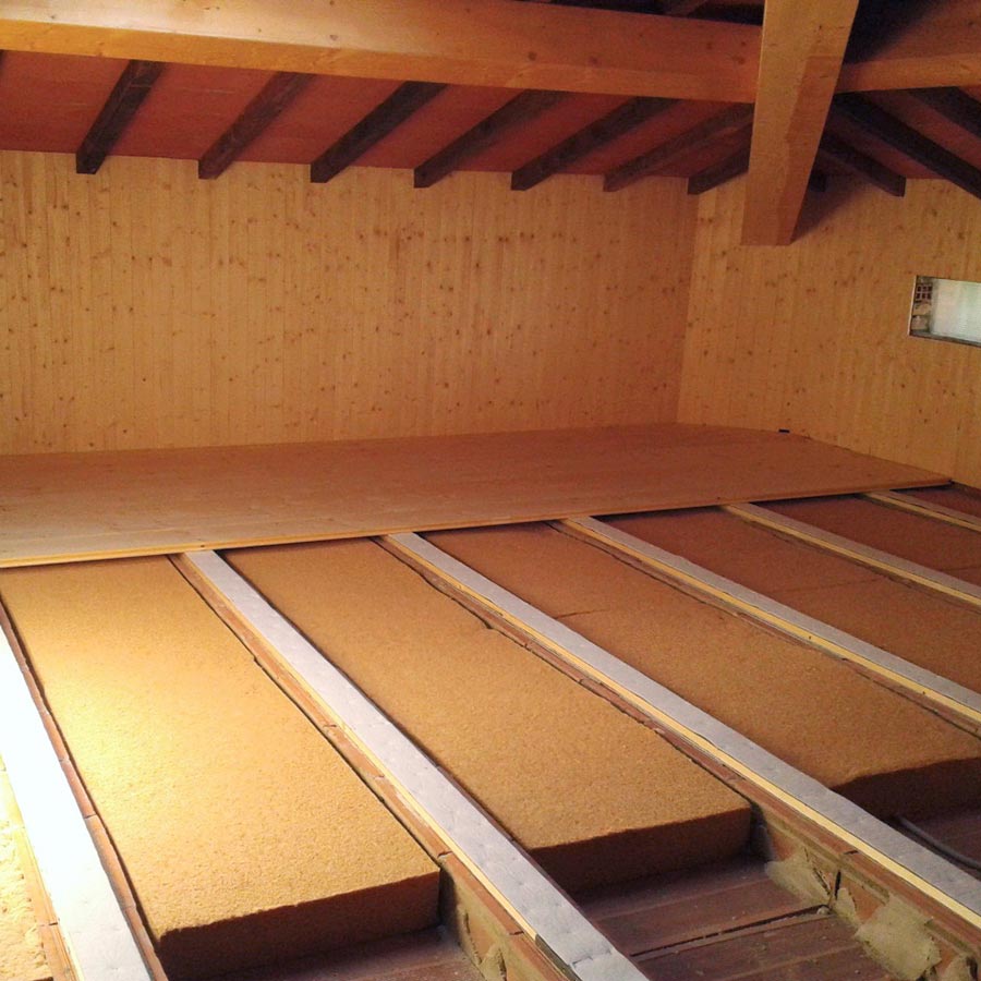 Flexible Fiber Wood Insulation FiberTherm Flex density 50kg/mc floor insulation