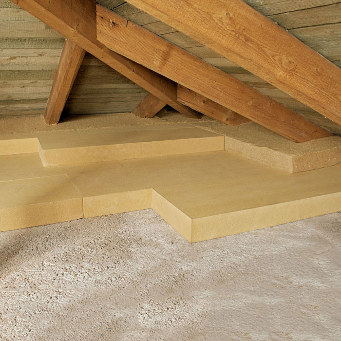 Fiber Wood Insulation density 110 kg/mc for roofs and attics