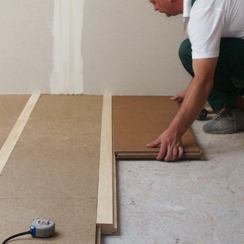 Fiber Wood Insulation FiberTherm Floor flooring system installation