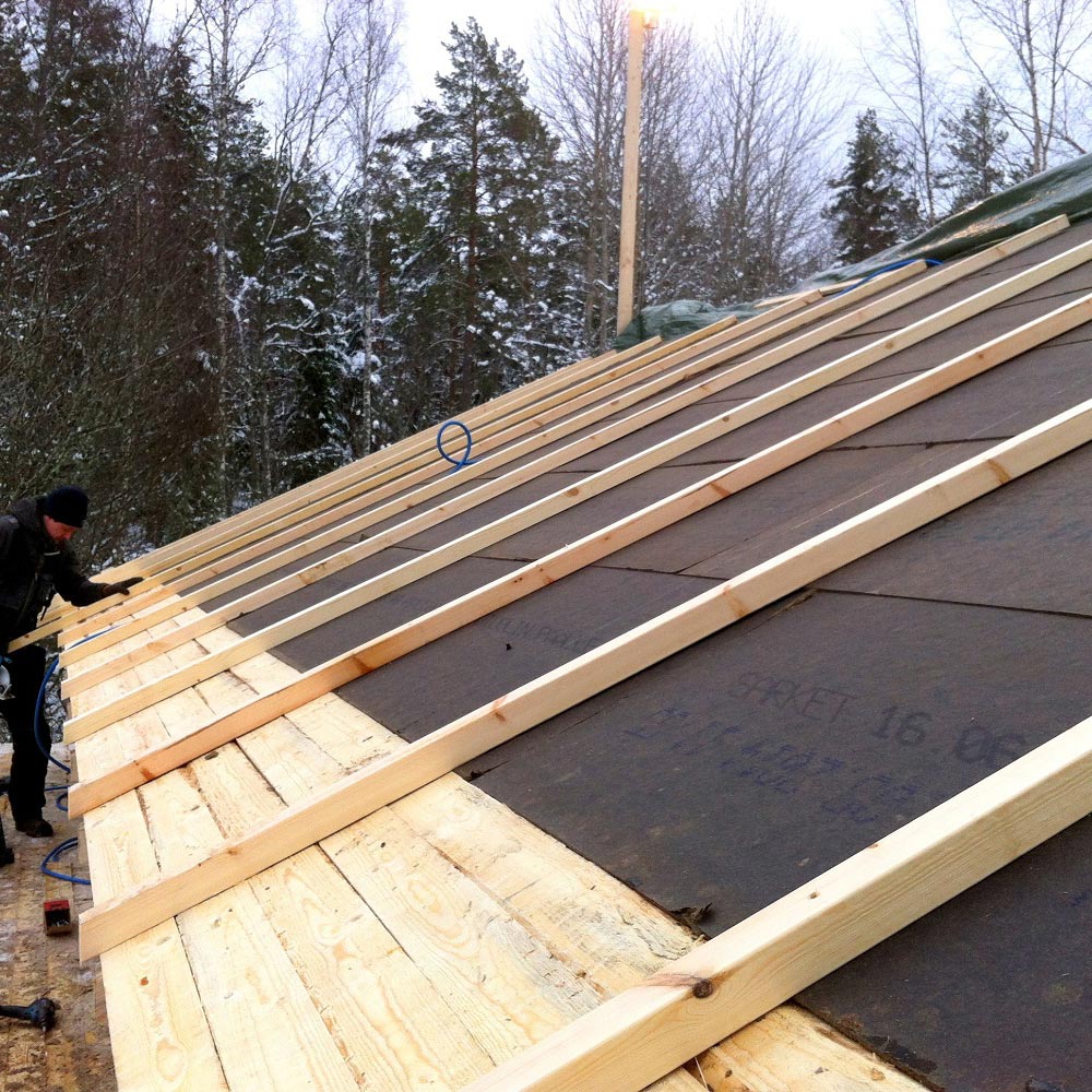 Bituminous Fiber Wood Insulation Bitumfiber installation