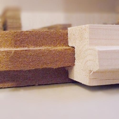 Fiber Wood Insulation FiberTherm Floor with tongue and groove profile